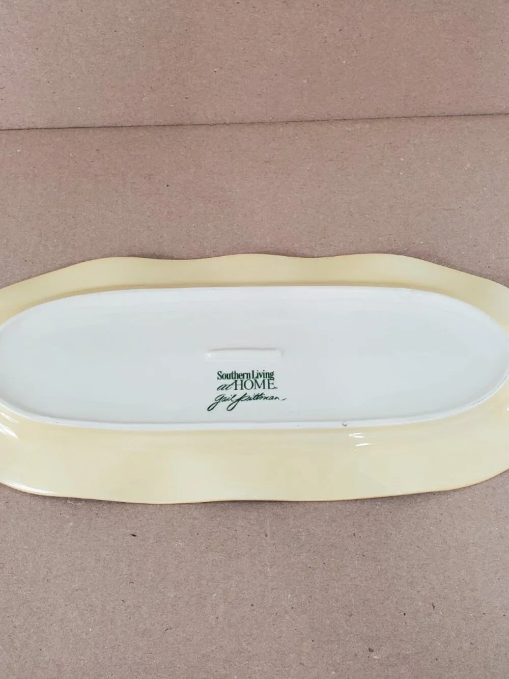 Southern Living At Home Gail Pittman Sienna Oval Tidbit Appetizer Platter